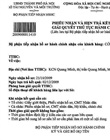 Receipt of application file (EIA)